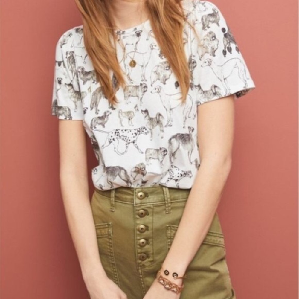 Anthropologie colloquial dog days tee✨